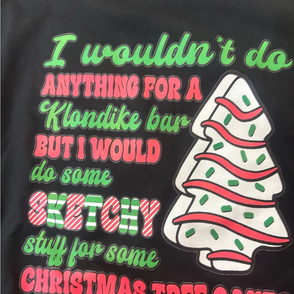 Gildan Holiday Humor Tee with Christmas Tree Design